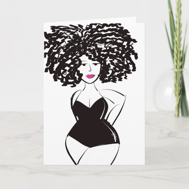 Portra Doodle Greeting Card (Front)