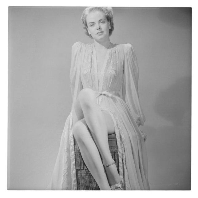 Portrait 2 ceramic tile (Front)