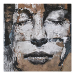 portrait, abstraction, watercolor, art, decor,  po photo print