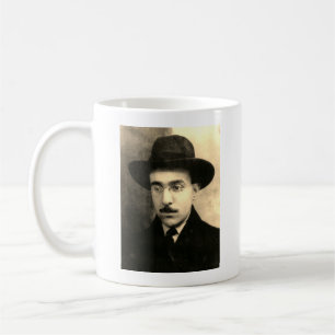 Portrait and Signature of Fernando Pessoa Coffee Mug
