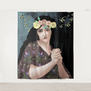 portrait art tapestry