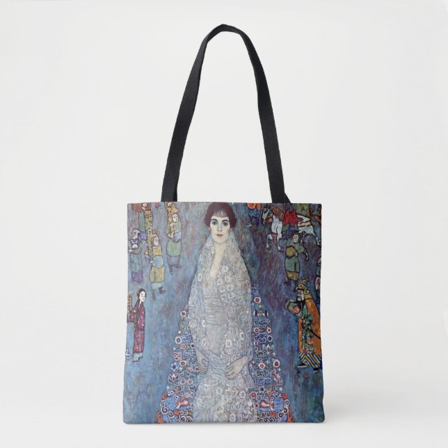 Portrait Baroness Elisabeth Bacchofen Echt, Klimt Tote Bag (Front)