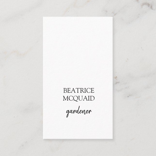 Portrait Business Card Template (Front)