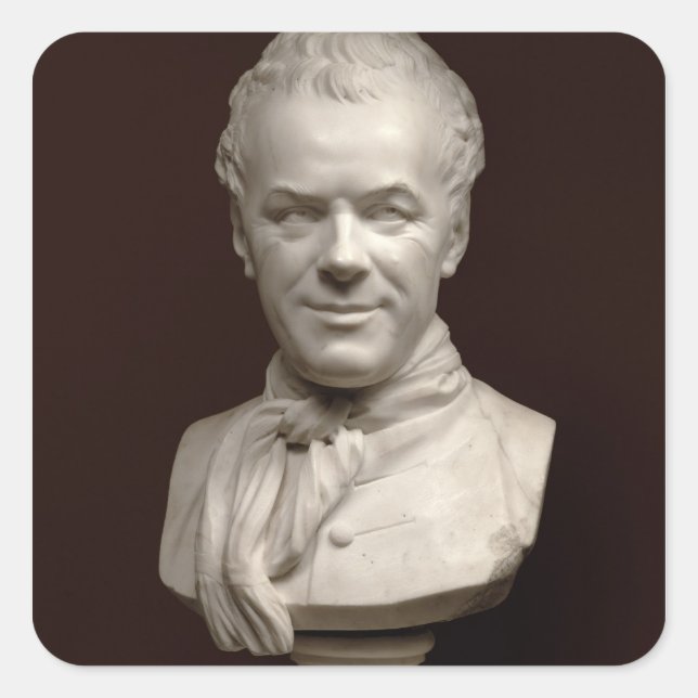 Portrait Bust Etienne Maurice Falconet , 1773 Square Sticker (Front)