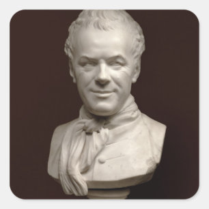 Portrait Bust Etienne Maurice Falconet , 1773 Square Sticker