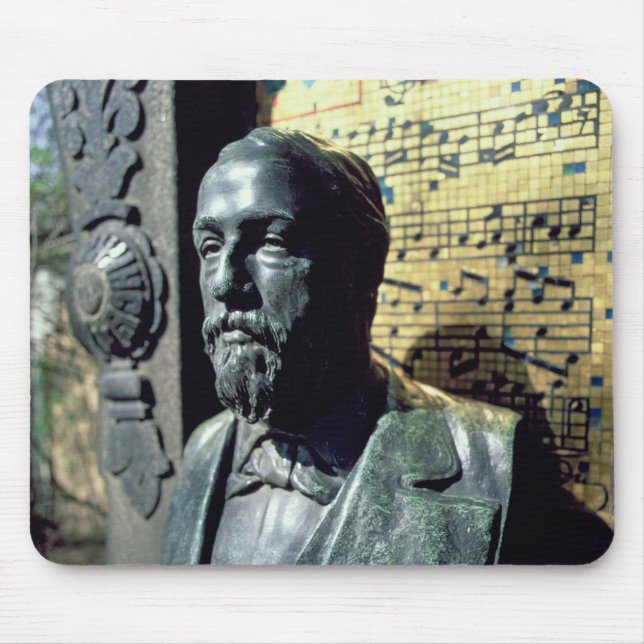Portrait bust of Alexander Borodin Mouse Pad (Front)