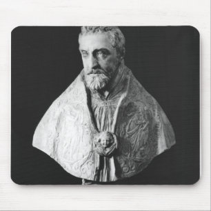 Portrait bust of Francois d'Escoubleau Mouse Pad