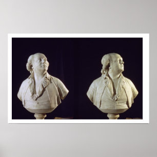 Portrait bust of Giuseppe Balsamo (1743-95), calle Poster