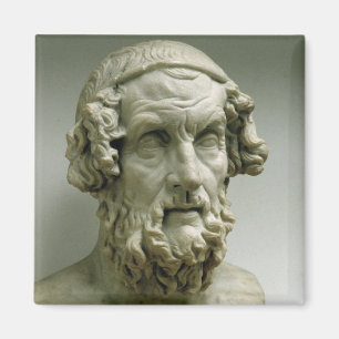 Portrait bust of Homer Magnet