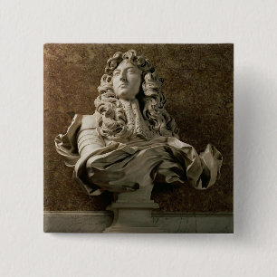 Portrait bust of Louis XIV (1638-1715), 1665, (mar 15 Cm Square Badge