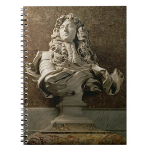 Portrait bust of Louis XIV (1638-1715), 1665, (mar Notebook