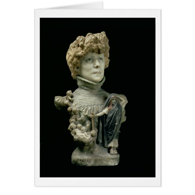Portrait Bust of Sarah Bernhardt (1844-1923) Frenc (Front)