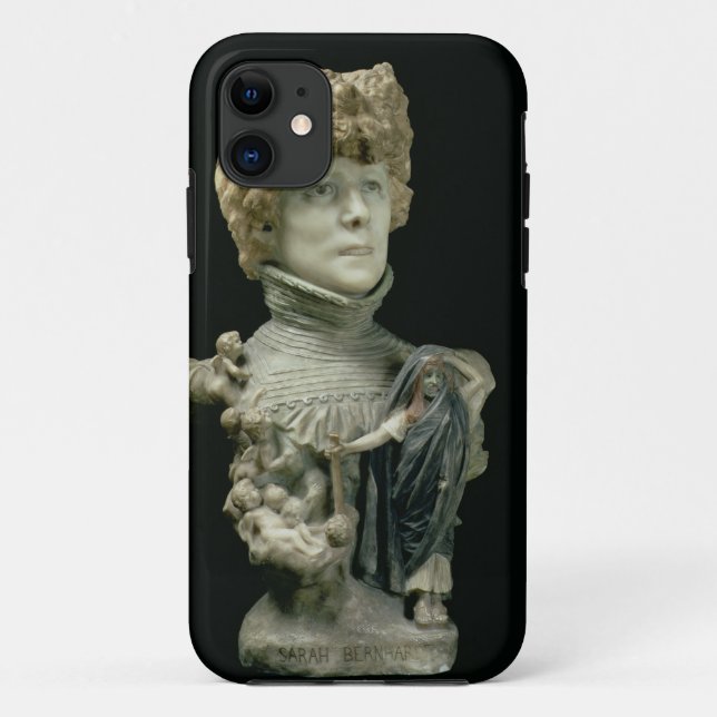 Portrait Bust of Sarah Bernhardt (1844-1923) Frenc Case-Mate iPhone Case (Back)