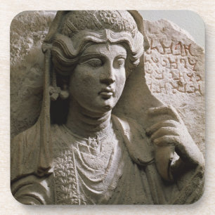 Portrait bust tomb relief, Roman, c.2nd/3rd centur Coaster