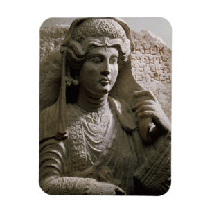 Portrait bust tomb relief, Roman, c.2nd/3rd centur Magnet
