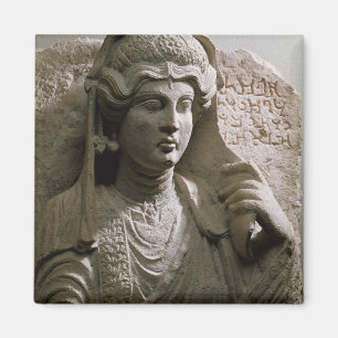 Portrait bust tomb relief, Roman, c.2nd/3rd centur Magnet