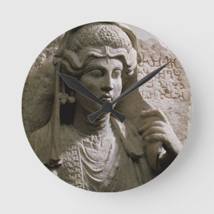 Portrait bust tomb relief, Roman, c.2nd/3rd centur Round Clock