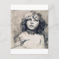 Portrait (Copper print), Alphonse Mucha