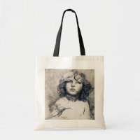 Portrait (Copper print), Alphonse Mucha