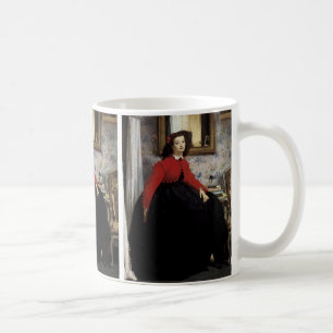 Portrait de Jeune Femme en Veste Rouge Coffee Mug