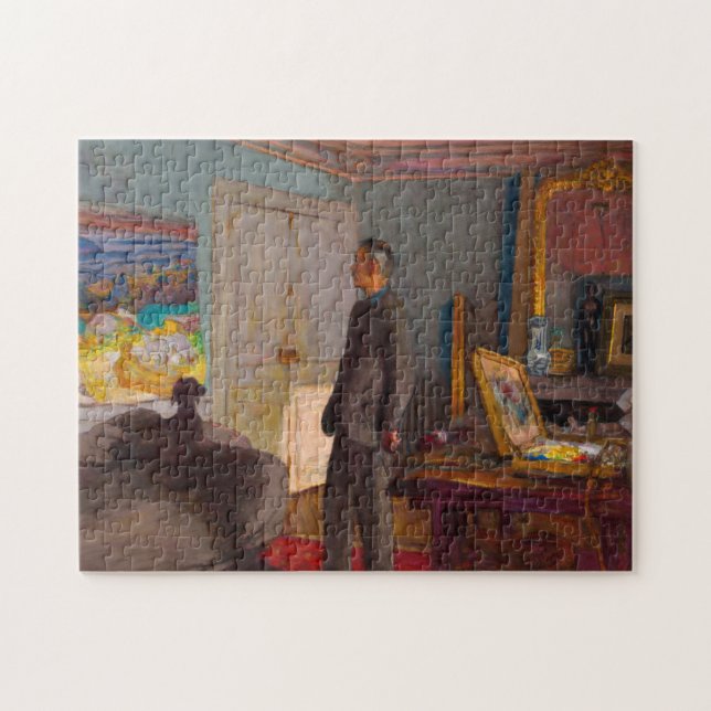 Portrait de Pierre Bonnard, 1930-1935 by Vuillard Jigsaw Puzzle (Horizontal)