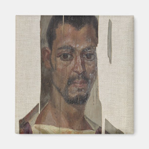 Portrait from Fayum (encaustic wax on wood) Magnet