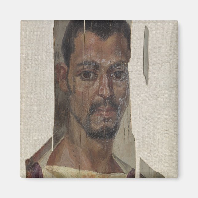 Portrait from Fayum (encaustic wax on wood) Magnet (Front)