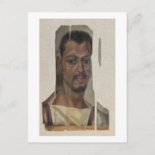 Portrait from Fayum (encaustic wax on wood) Postcard