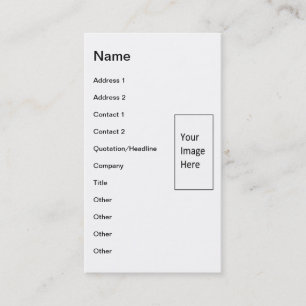Portrait GSD standard size template Business Card