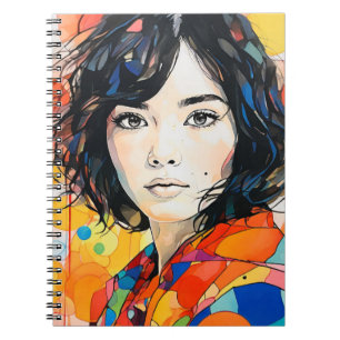 Portrait - I see the world in colour Notebook