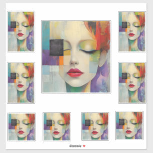 Portrait in Colour Block Surrealism