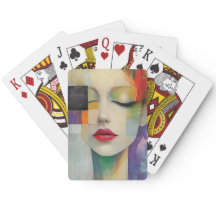 Portrait in Colour Block Surrealism 