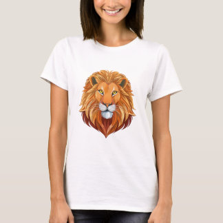 Portrait lion head front view T-Shirt