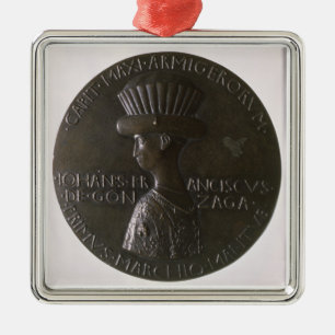 Portrait medal depicting Gianfrancesco Gonzaga (13 Metal Ornament