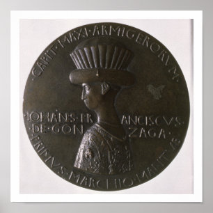 Portrait medal depicting Gianfrancesco Gonzaga (13 Poster