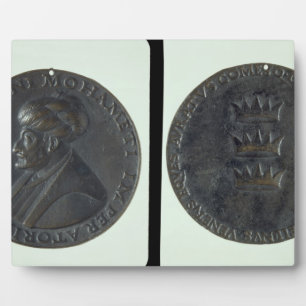 Portrait medal, obverse depicting Sultan Mehmed II Plaque