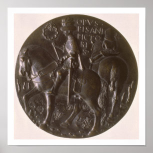 Portrait medal, reverse depicting Gianfrancesco Go Poster
