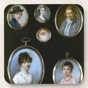 Portrait miniatures, from LtoR and TtoB: Sir Thoma Coaster