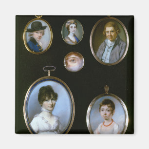 Portrait miniatures, from LtoR and TtoB: Sir Thoma Magnet