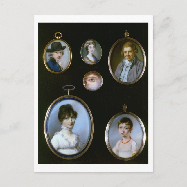 Portrait miniatures, from LtoR and TtoB: Sir Thoma Postcard (Front)