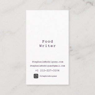 Portrait Modern Template Business Card