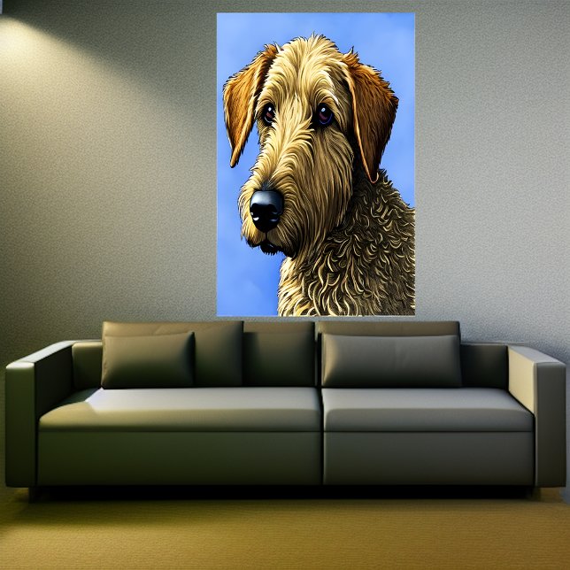 Portrait of a Airedale Terrier | AI Art  Poster (Creator Uploaded)