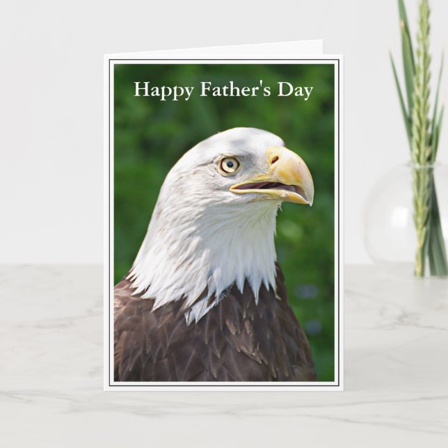Portrait of a Bald Eagle Card (Front)