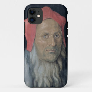 Portrait of a Bearded Man in a Red Hat, 1520 (oil iPhone 11 Case