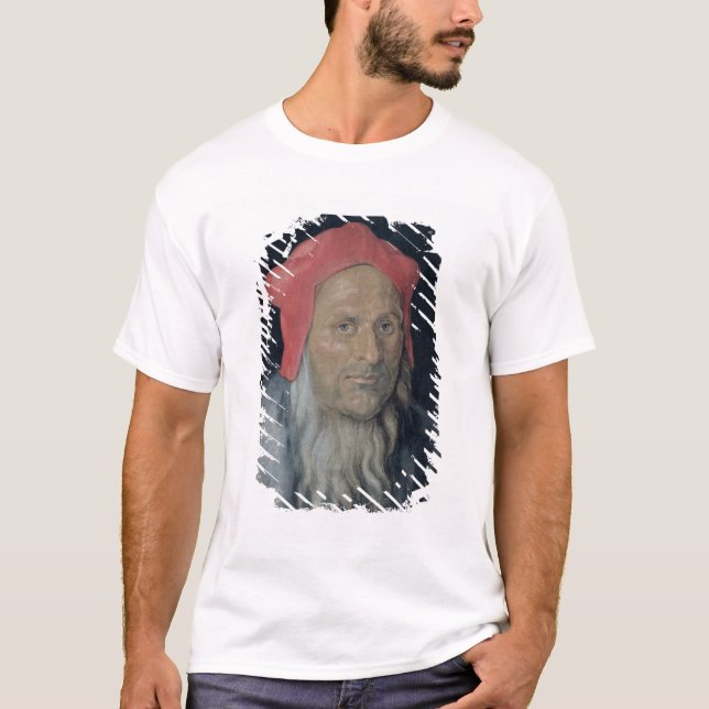 Portrait of a Bearded Man in a Red Hat, 1520 (oil T-Shirt (Front)