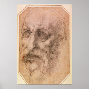 Portrait of a Bearded Man Poster