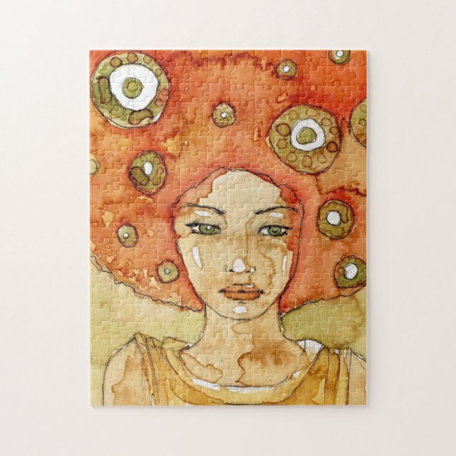 Portrait of a beautiful girl jigsaw puzzle (Vertical)