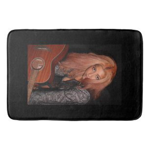 Portrait of a Beautiful Young Lady Bath Mat