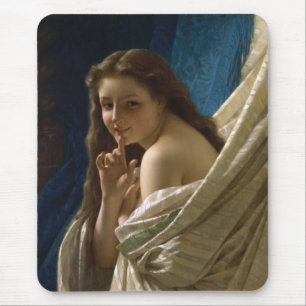 Portrait of a Beautifully Flirty Young Woman Mouse Pad