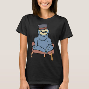 Portrait Of A Blue Sloth Sitting In A Chair T-Shirt